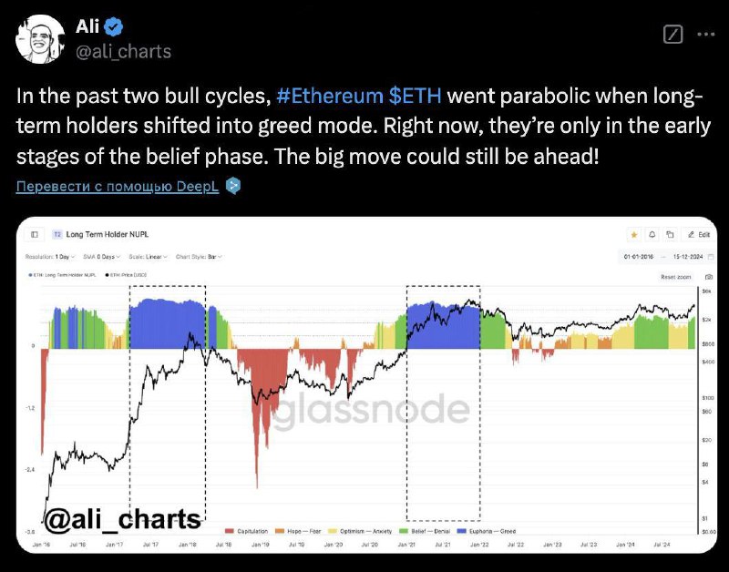 ⚪️ מחזיקי Ethereum נשארים סבלניים בין מגמות השוק ⏳