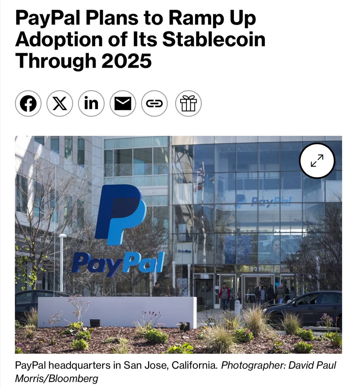 🌍💳  PayPal Holdings Inc  מתכננת  להרחיב את שילוב ה- Pyusd StableCoin  על פני מוצרים שונים השנה.