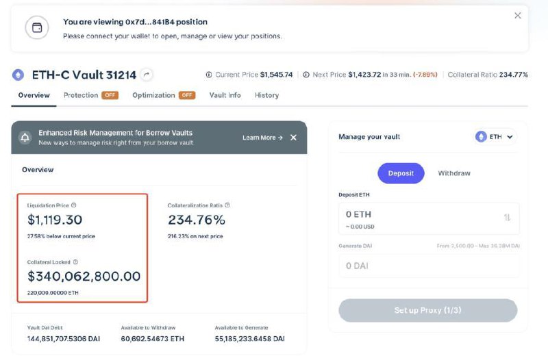 🐋 לוויתן נמנע מחיסול של 340 מיליון דולר ETH עם הפקדת חירום של 14 מיליון דולר